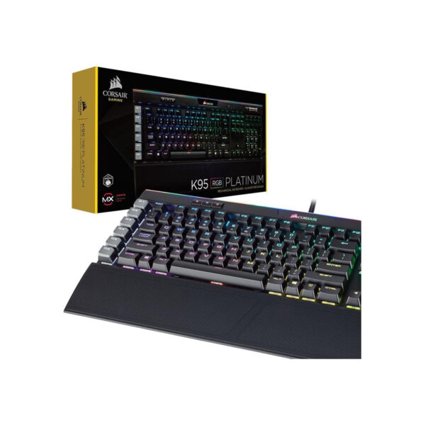 RMSKPC.COM Corsair K95 RGB PLATINUM AR Mechanical Gaming Keyboard - CHERRY MX SPEED - BLACK CH-9127314-AR