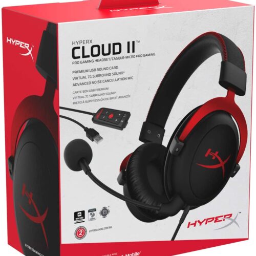 HyperX Cloud II Gaming Headset for PC & PS4 (Red) Part #: KHX-HSCP-RD