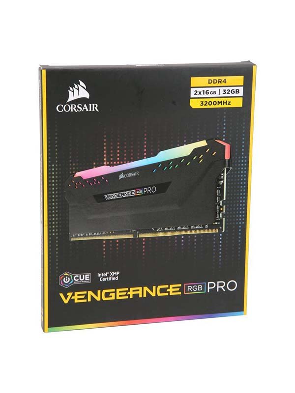 Corsair 32GB Vengeance 3200Mhz RGB PRO - Black CMW32GX4M2C3200C16