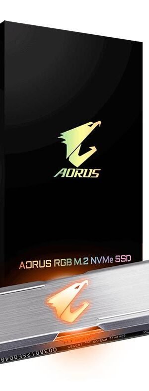 Gigabyte AORUS 512GB RGB M.2 NVMe SSD GP-ASM2NE2512GTTDR