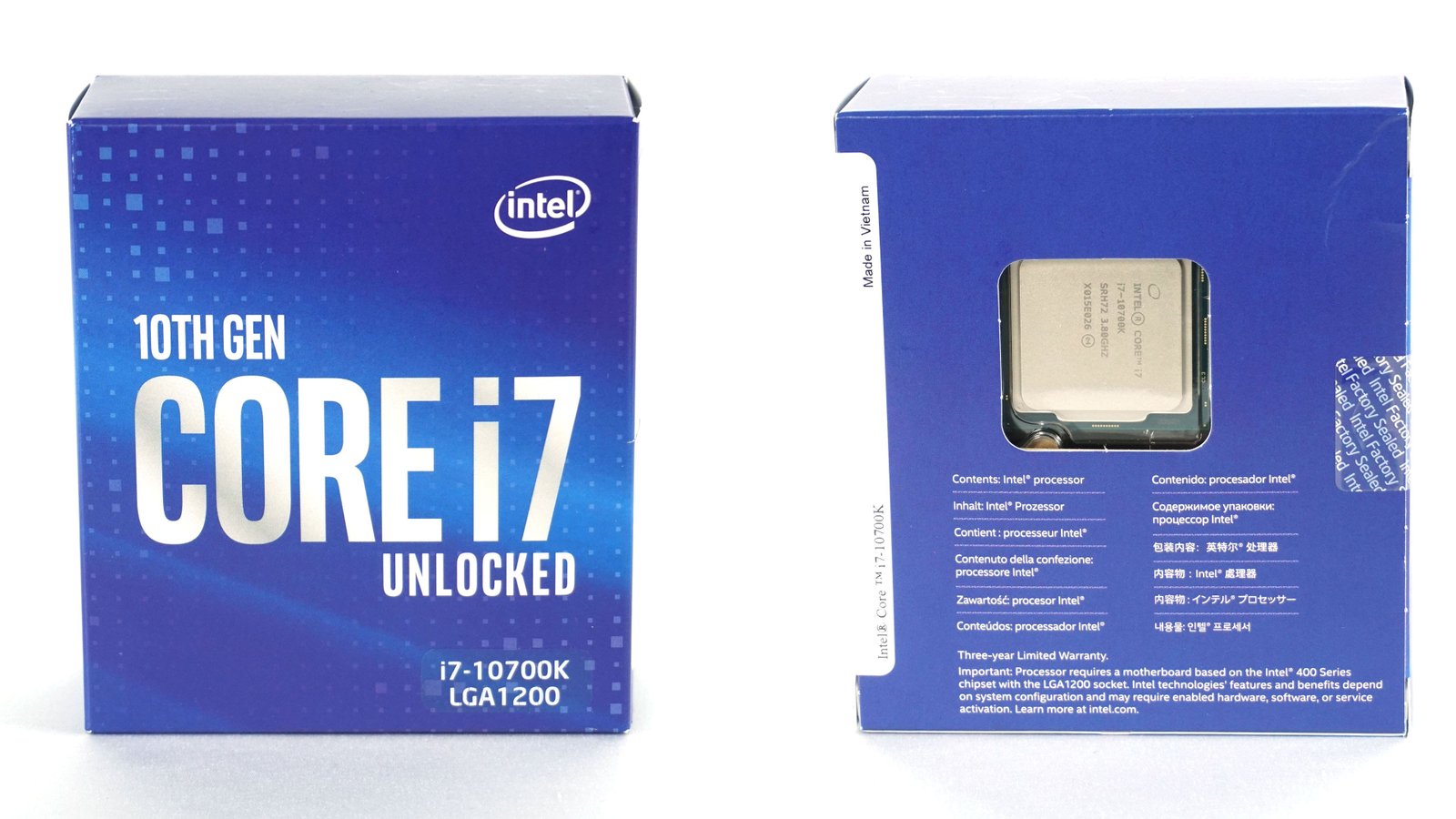 Intel Core i7-10700K 8-Core 3.8 GHz LGA 1200 !0th Gen Processor BX8070110700K - Image 4