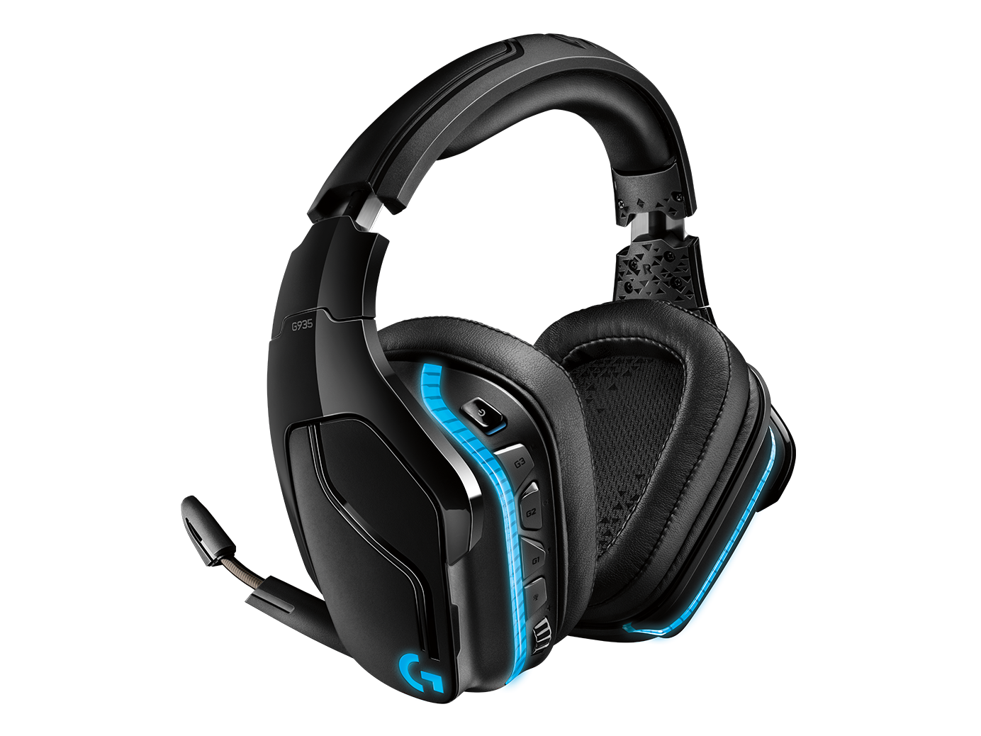 Logitech G935 Wireless 7.1 Surround Sound LIGHTSYNC RGB Gaming Headset Part #: 981-000744 - Image 3