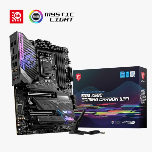 MSI MPG Z590 GAMING CARBON WIFI ATX Motherboard Brand: MSI Part #: 911-7D06-017