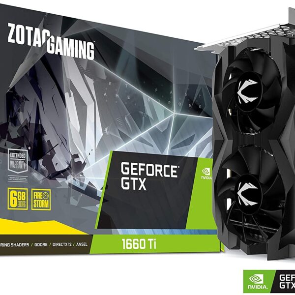 ZOTAC GeForce GTX 1660Ti 6GB Graphics Card Part #: ZT-T16610F-10L
