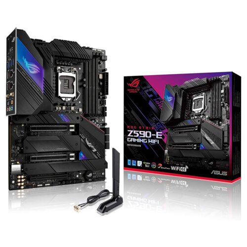 Asus Z590-E ROG STRIX GAMING WiFi Motherboard  Brand: Asus Part #: 90MB1640-M0EAY0