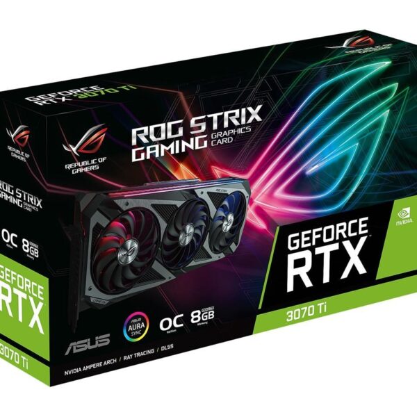 Asus ROG Strix GeForce RTX 3070 Ti Gaming OC – 8GB Graphics Card Part #: 90YV0GW0-M0NA00