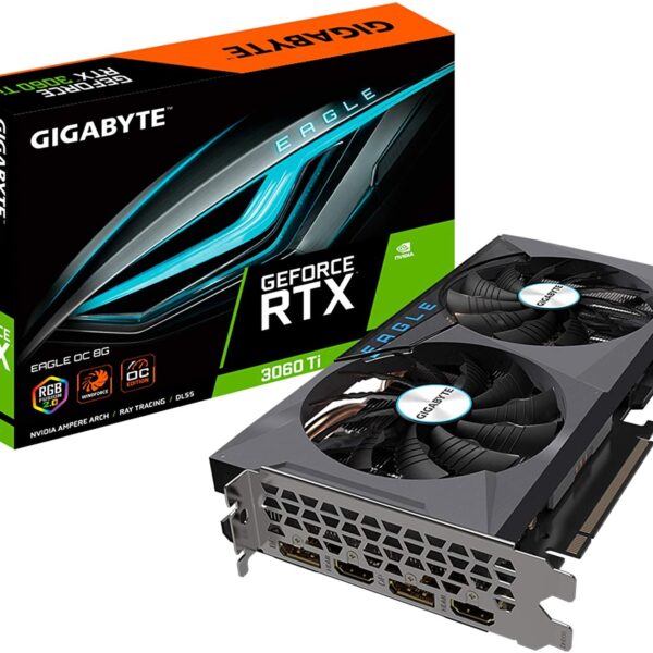GIGABYTE GeForce RTX 3060 Ti EAGLE 8G Graphics Card Brand: Gigabyte Part #: GV-N306TEAGLE-8GD