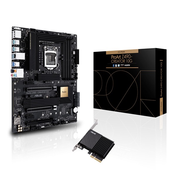 ASUS ProArt Intel Z490-CREATOR 10th Gen ATX Motherboard Brand: Asus Part #: 90MB14E0-M0EAY0