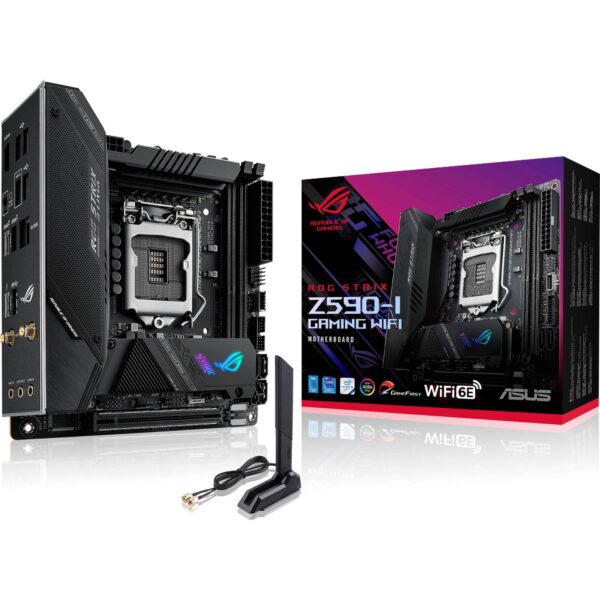ASUS ROG STRIX Z590-I GAMING WIFI ATX Motherboard Brand: Asus Part #: 90MB1680-M0EAY0