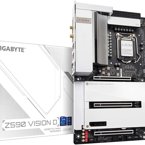 GIGABYTE Z590 Vision D (LGA 1200/ Intel/ Z590/ ATX/Triple M.2/ PCIe 4.0/ USB 3.2 Gen2X2 Type-C/Intel WiFi 6/