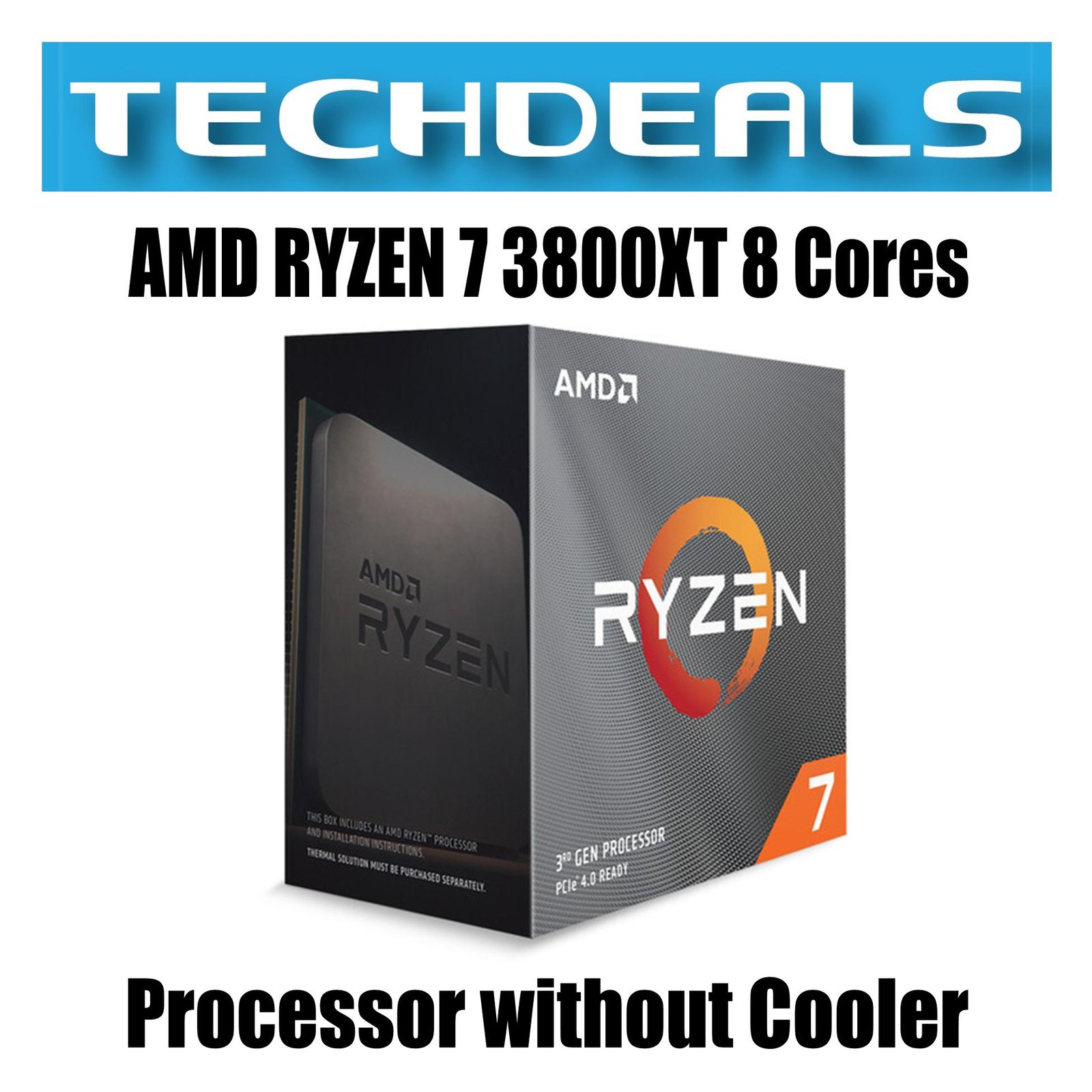 AMD Ryzen 7 3800XT Processor Without Cooler - Image 2