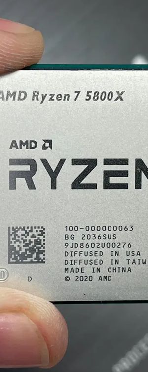 AMD Ryzen 7 5800X 3.8 GHz 8 core AM4 Processor