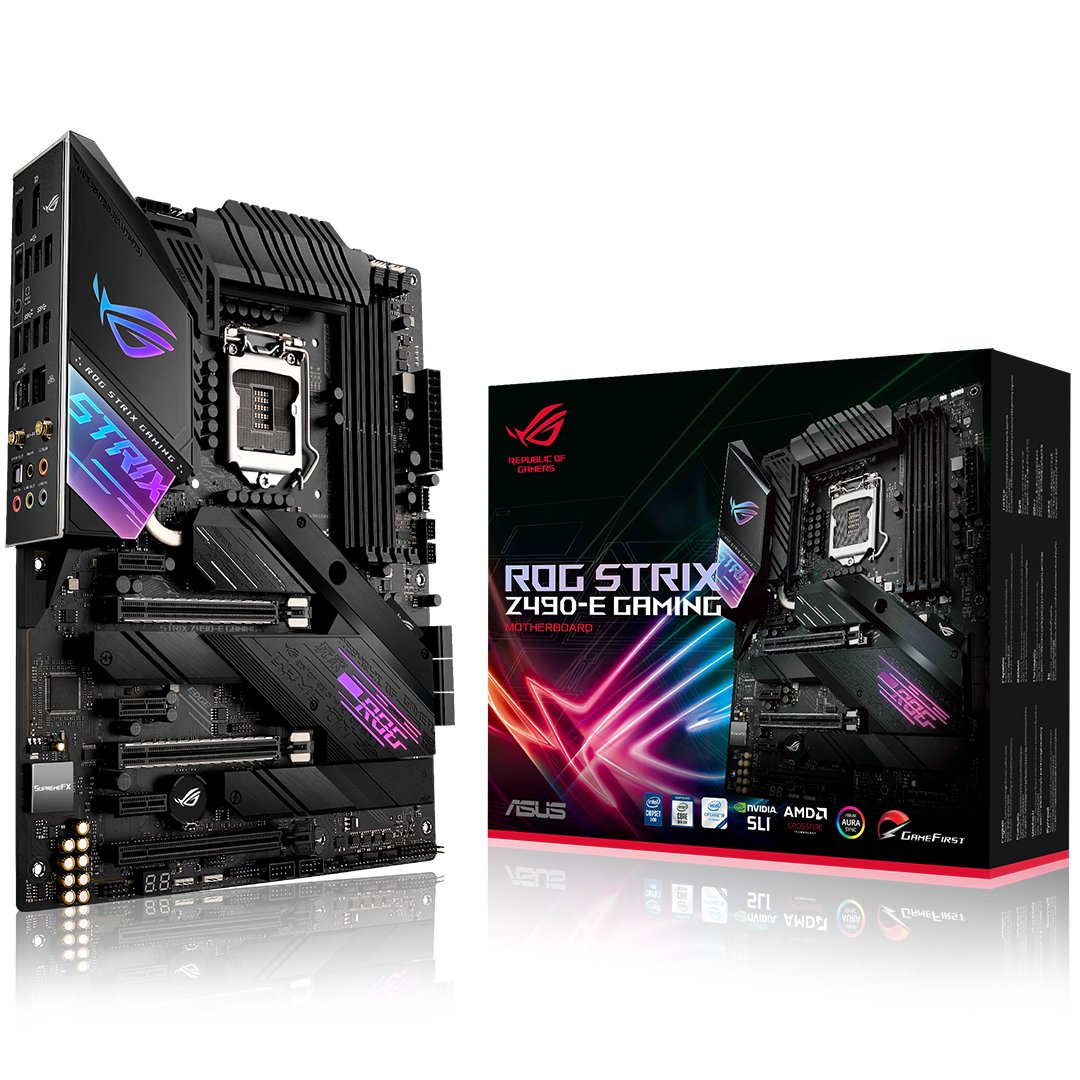 ASUS ROG STRIX Z490-E GAMING Motherboard Brand: Asus Part #: 90MB12P0-M0EAY0