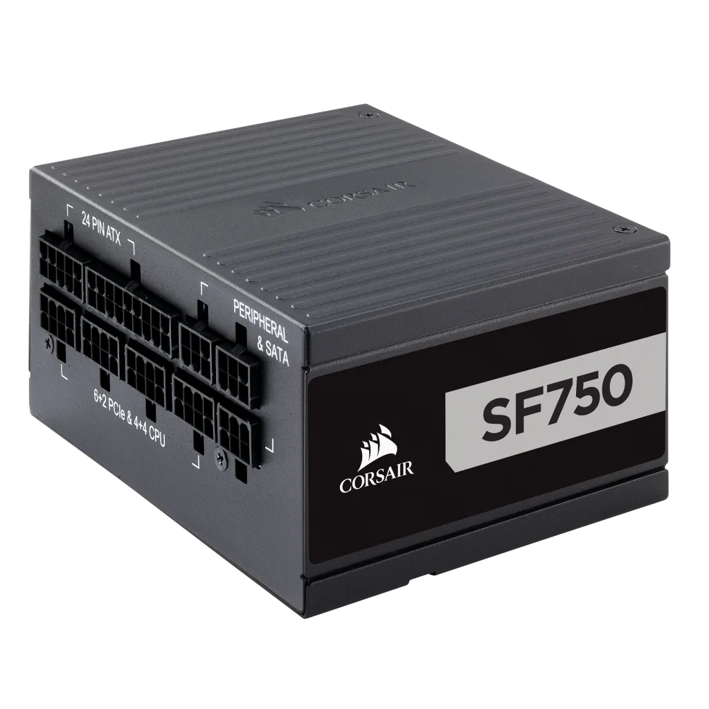 Corsair SF Series SF750 750 Watt 80 PLUS Platinum SFX (UK) Power Supply Unit - Image 2