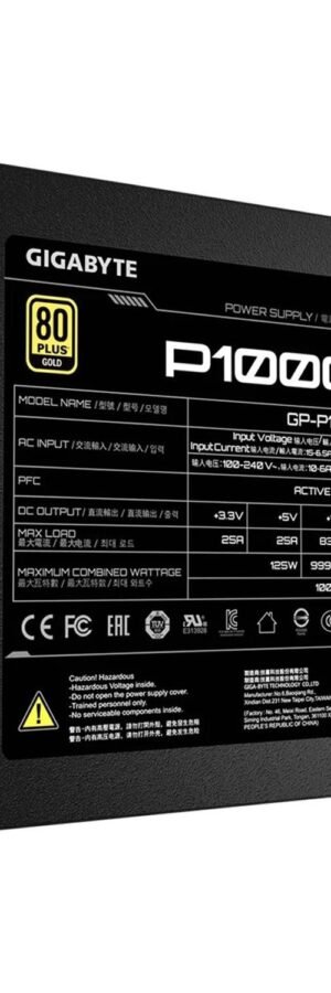 Gigabyte P1000GM 80 Plus Gold Fully modular Power Supply