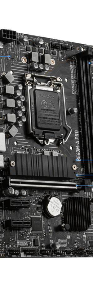 MSI B560M-A PRO Micro ATX Motherboard Brand: MSI Part #: 911-7D20-002