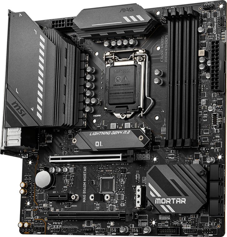 MSI MAG B560M MORTAR Micro ATX Motherboard Brand: MSI Part #: 911-7D17-014 - Image 2