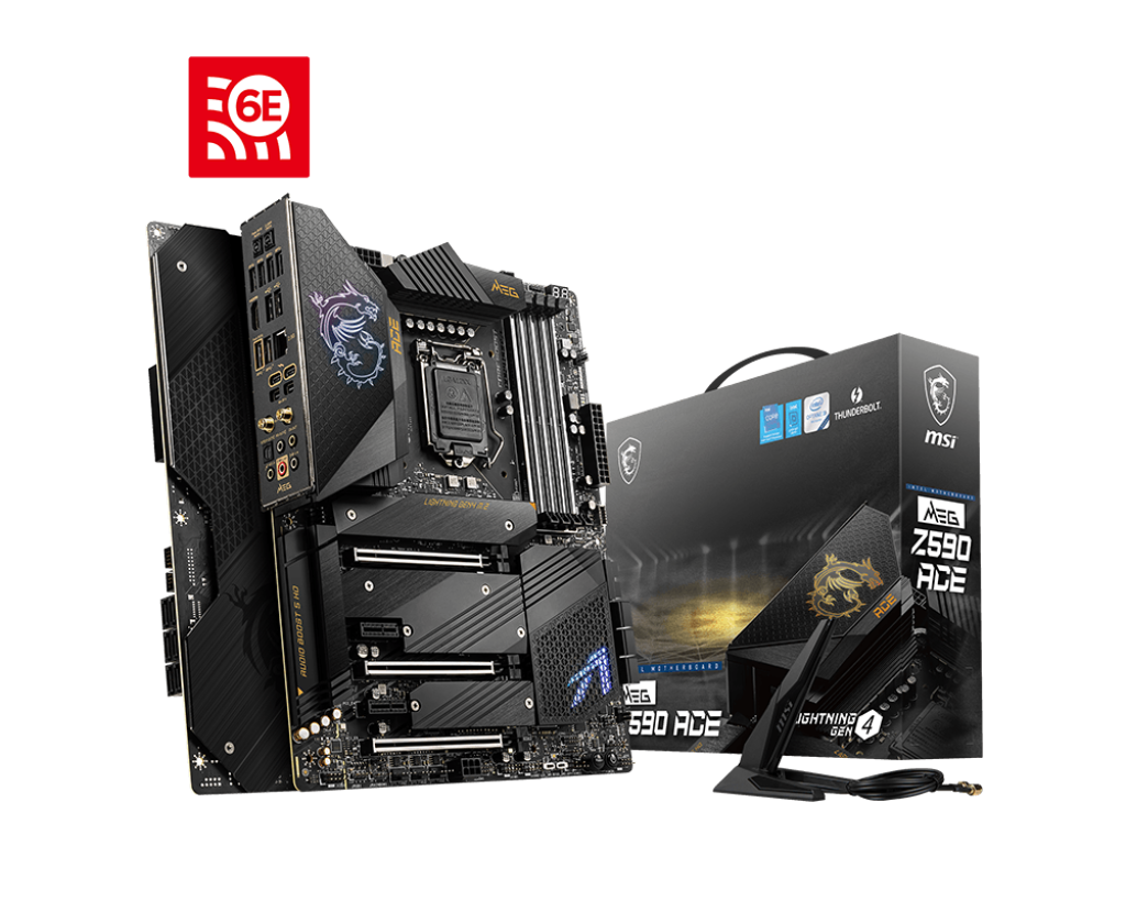 MSI MEG Z590 ACE ATX Motherboard Brand: Msi Part #: 911-7D04-007 - Image 2