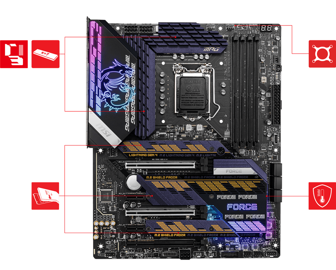 MSI MPG Z590 Gaming Force ATX Motherboard Brand: Msi Part #: 911-7D06-013 - Image 2