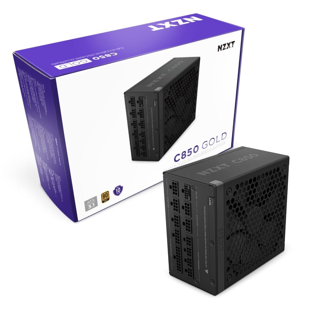 NZXT C Series C850 Fully Modular 850W 80 PLUS Gold Power Supply Unit - Image 3
