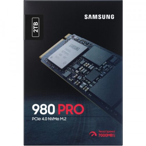 Samsung 2TB 980 Pro NVMe M.2 SSD PCIe 4.0, 7000MB/s Product Code: MZ-V8P2T0BW