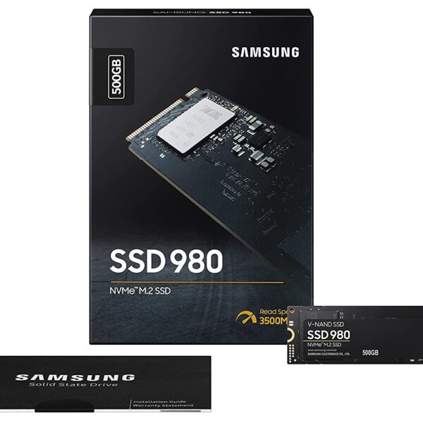 Samsung 500GB 980 PCIe 3.0 NVMe M.2 SSD, 3500MB/s Product Code: MZ-V8V500BW