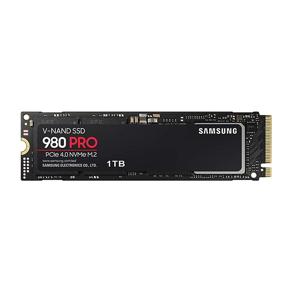 Samsung 980 PRO PCle 4.0 NVMe M.2 SSD – 1TB Next-level SSD performance Brand: Samsung Part #: MZ-V8P1T0BW-980-PRO