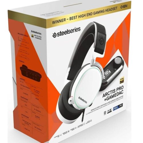 SteelSeries Arctis Pro + GameDAC Gaming Headset White Brand: Steel Series Part #: SS-61454
