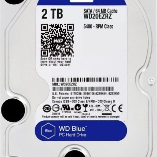 WD Blue 2TB 5400 RPM 256MB Cache Internal Hard Drive The Higher Standard in Storage