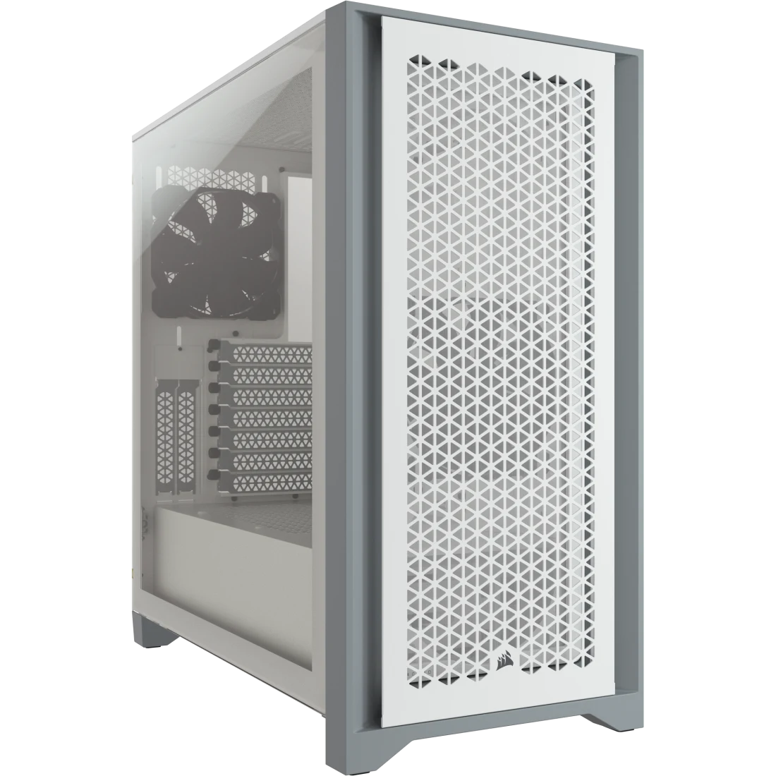 Corsair 4000D Airflow Tempered Glass Mid-Tower ATX Case - White Brand: Corsair Part #: CC-9011201-WW - Image 3