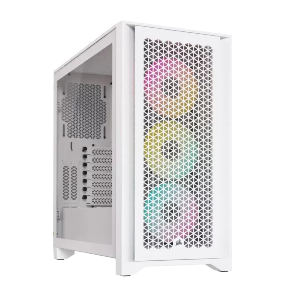 Corsair 4000D Airflow Tempered Glass Mid-Tower ATX Case - White Brand: Corsair Part #: CC-9011201-WW - Image 4