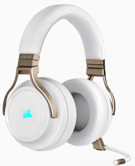Corsair Virtuoso Wireless Gaming Headset - Pearl Brand: Corsair Part #: CA-9011224-EU - Image 4