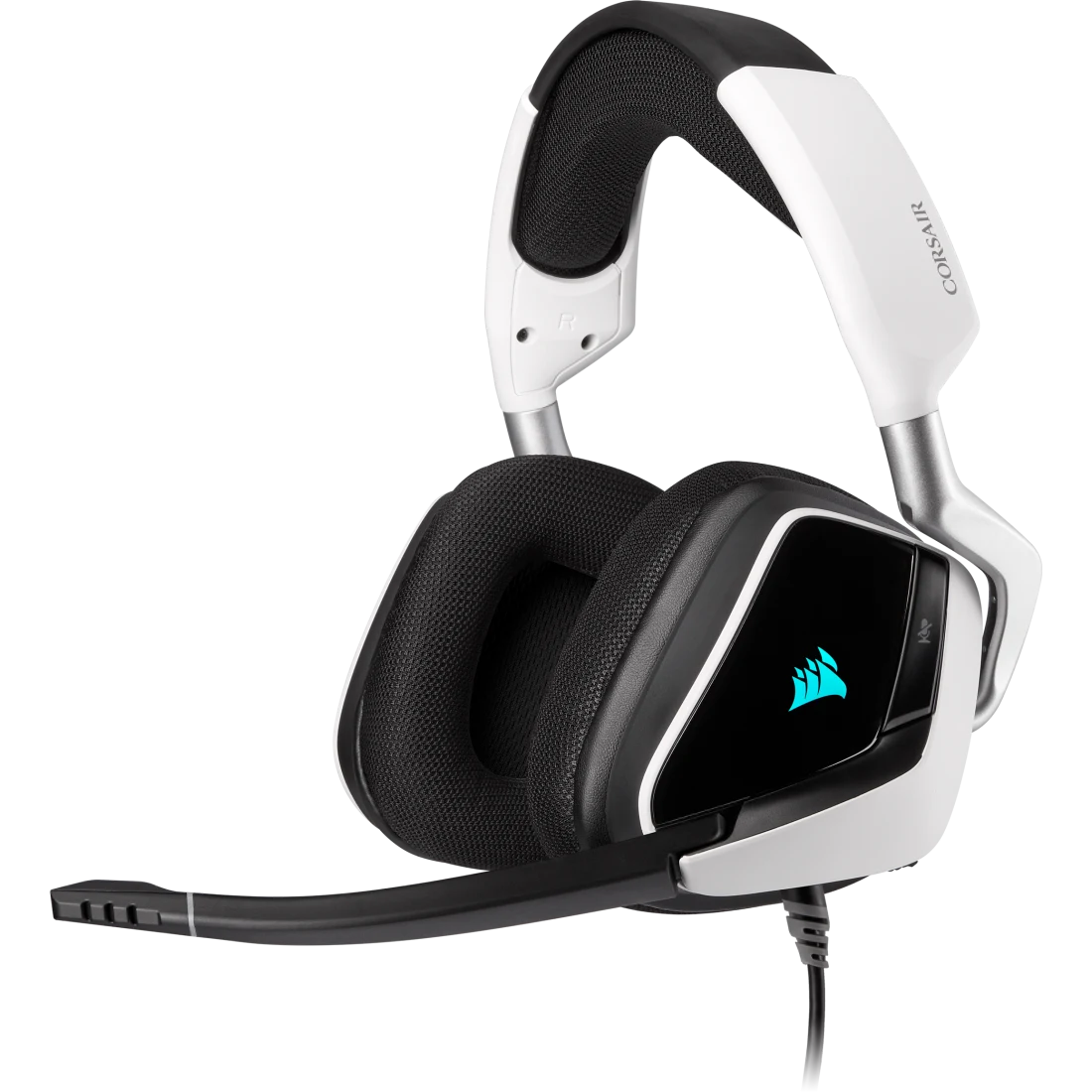Corsair VOID RGB ELITE USB Premium White Gaming Headset with 7.1 Surround Sound Brand: Corsair Part #: CA-9011204-NA - Image 2