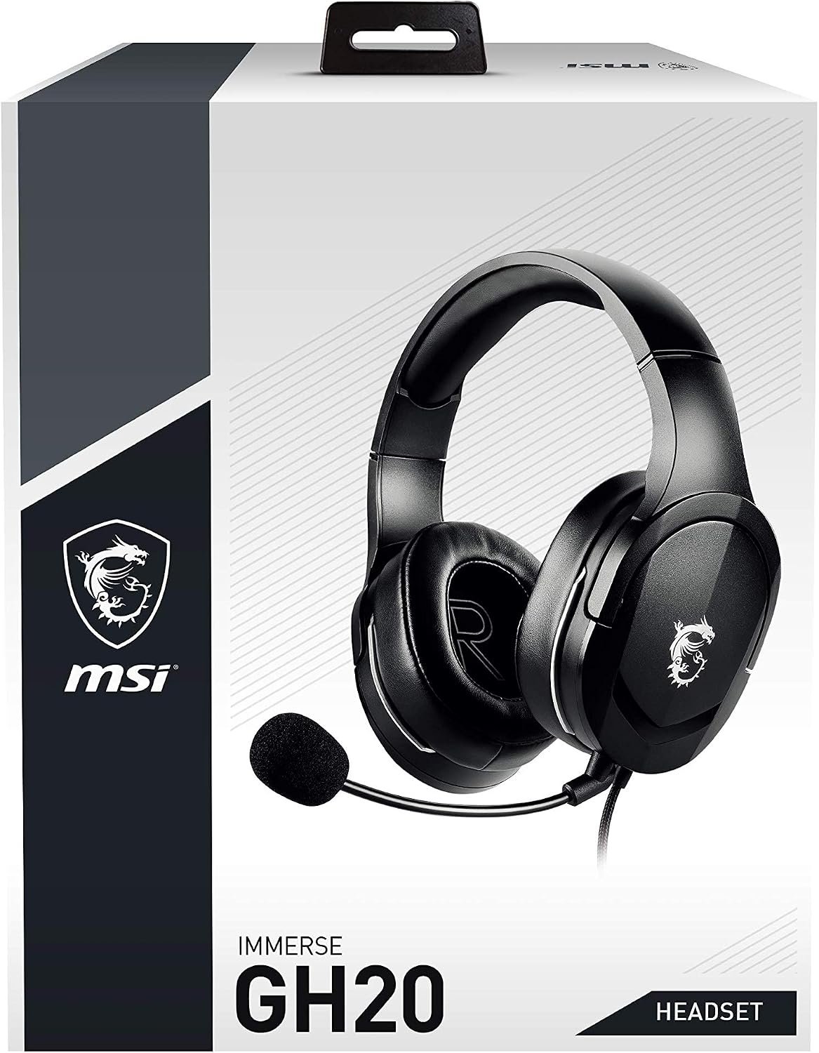 MSI Gaming Adjustable Microphone Lightweight Design Gaming Headphone (Immerse GH20)