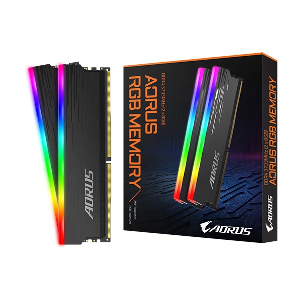 Gigabyte Aorus DDR4 3733MHz 16 GB (2x8GB) RGB fusion 2.0 Memory Brand: Gigabyte  Part #: GP-ARS16G37