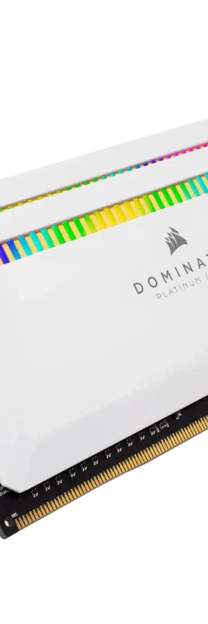 Corsair DOMINATOR Platinum RGB 16GB(2x8GB) 3200MHz Memory Kit - White Brand: Corsair Part #: CMT16GX4M2C3200C16W