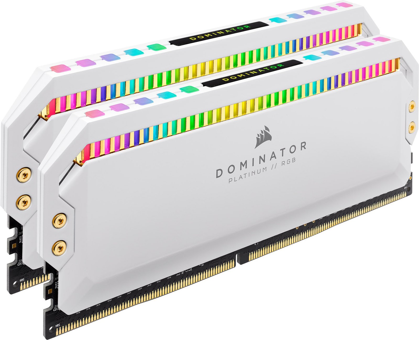 Corsair DOMINATOR Platinum RGB 16GB(2x8GB) 3200MHz Memory Kit - White Brand: Corsair Part #: CMT16GX4M2C3200C16W - Image 2