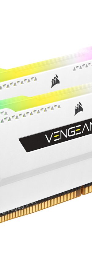 Corsair VENGEANCE RGB PRO 16GB (2 x 8GB) 3200MHz Memory Kit - White Brand: Corsair Part #: CMW16GX4M2C3200C16W