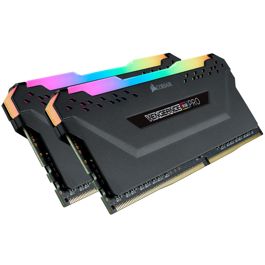 Corsair VENGEANCE RGB RT 16GB (2 x 8GB) DDR4 DRAM 4000MHz C18 Memory Kit – Black Brand: Corsair Part #: CMN16GX4M2Z4000C18 - Image 2