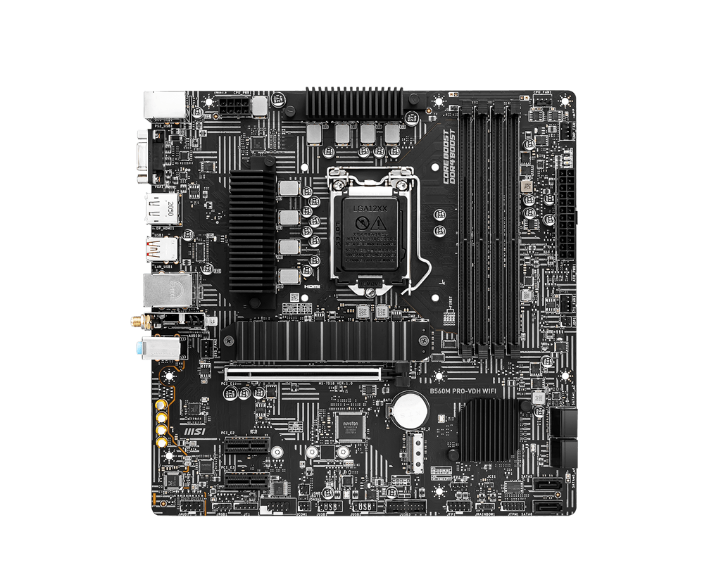 MSI B560M PRO-VDH WIFI Micro ATX Motherboard Brand: Msi Part #: 911-7D18-010 - Image 3