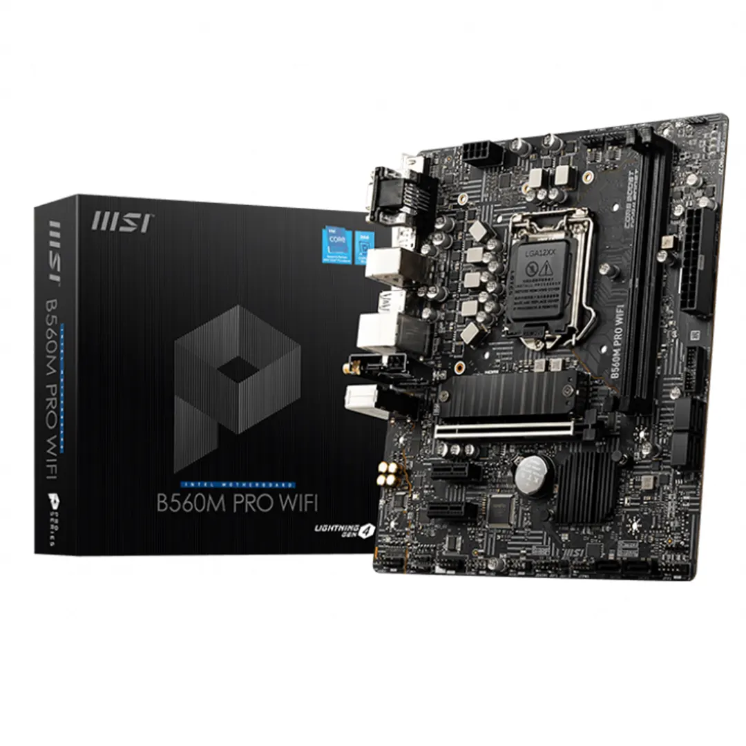MSI B560M PRO-VDH WIFI Micro ATX Motherboard Brand: Msi Part #: 911-7D18-010