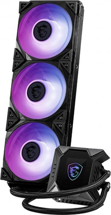 MSI MPG CORELIQUID K360 Liquid CPU Cooler - Black Part No - 9S6-6A0321-001 products by MSI - Image 2
