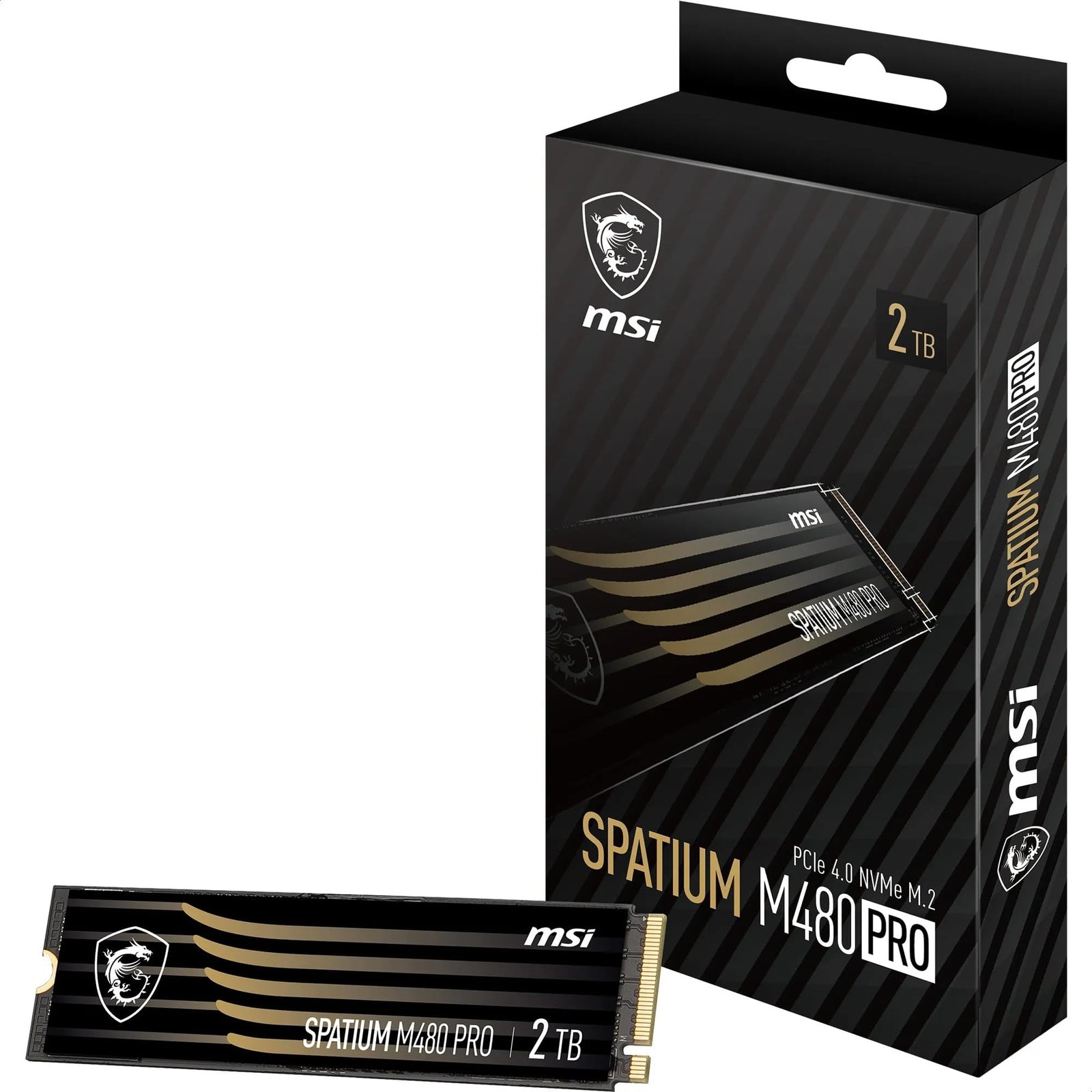 MSI Spatium M480 2TB M.2 2280 Internal Solid State Drive, PCI-E x4, Gen4, NVMe, SSD, 7000 MB/s / 6800 MB/s | S78-440Q150-P83 Model: S78-440Q150-P83 SKU: 87143 Write speed: 6800 MB / s Reading speed: 7000 MB / s Interface: PCI-E x4 Gen4 NVMe Disc capacity: 2TB - Image 2