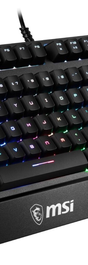 MSI Vigor GK20 RGB Gaming Keyboard, Wired Arabic Keyboard, Black | S11-04AR217-CLA Model: S11-04AR217-CLA
