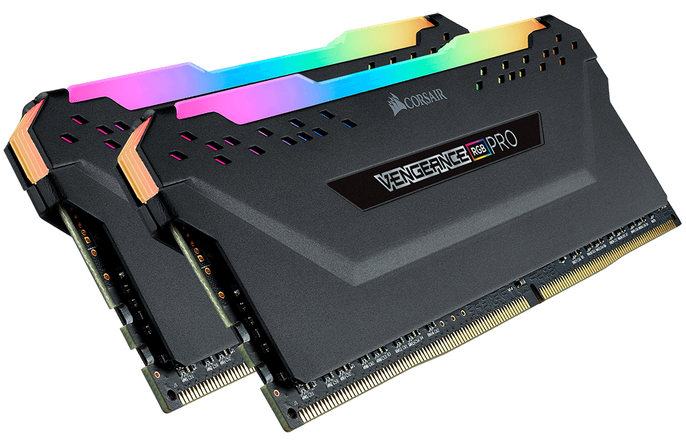 VENGEANCE® RGB PRO 32GB (2 x 16GB) DDR4 DRAM 3200MHz C16 Memory Kit — White Brand: Corsair Part #: CMW32GX4M2C3200C16W - Image 2