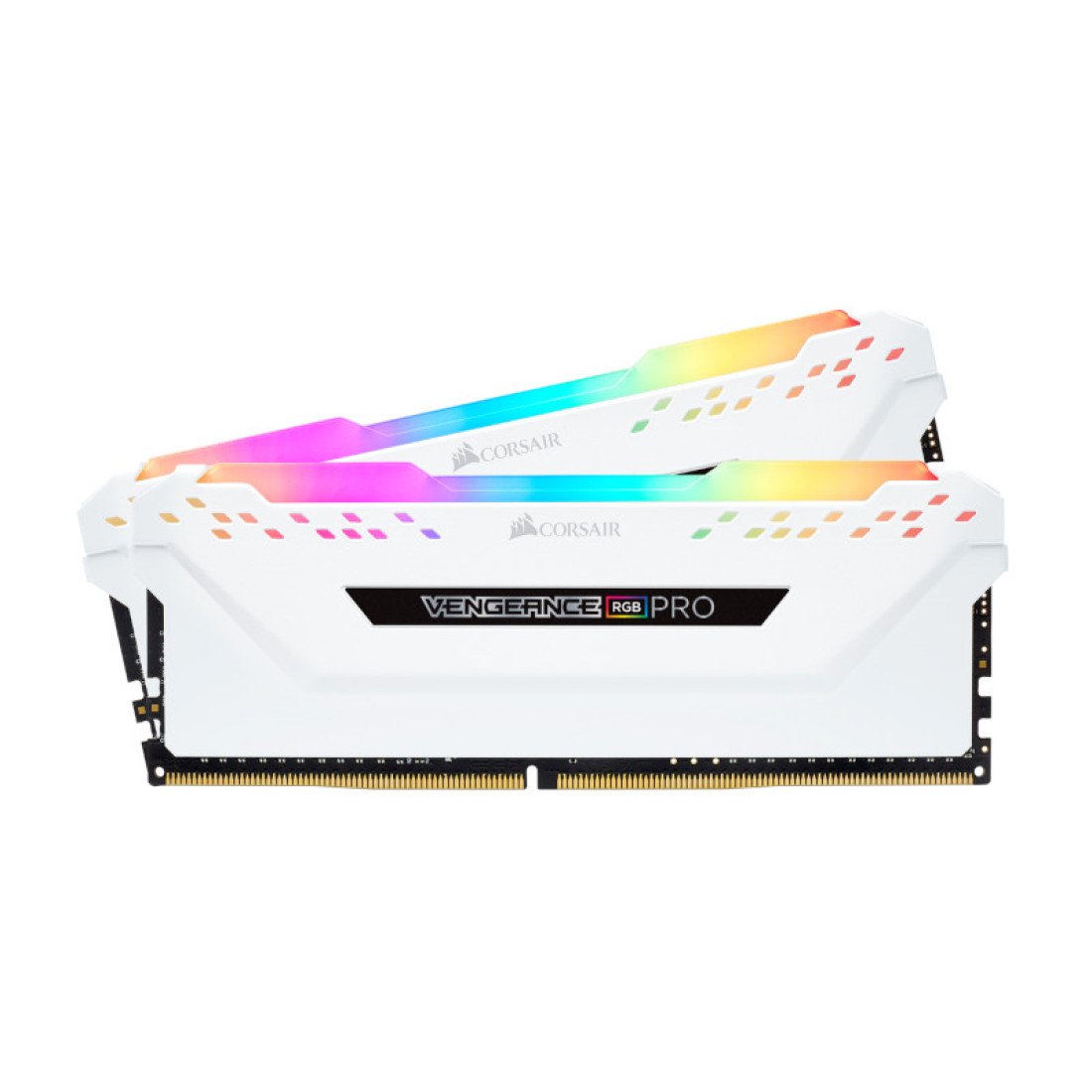 VENGEANCE® RGB PRO 32GB (2 x 16GB) DDR4 DRAM 3200MHz C16 Memory Kit — White Brand: Corsair Part #: CMW32GX4M2C3200C16W
