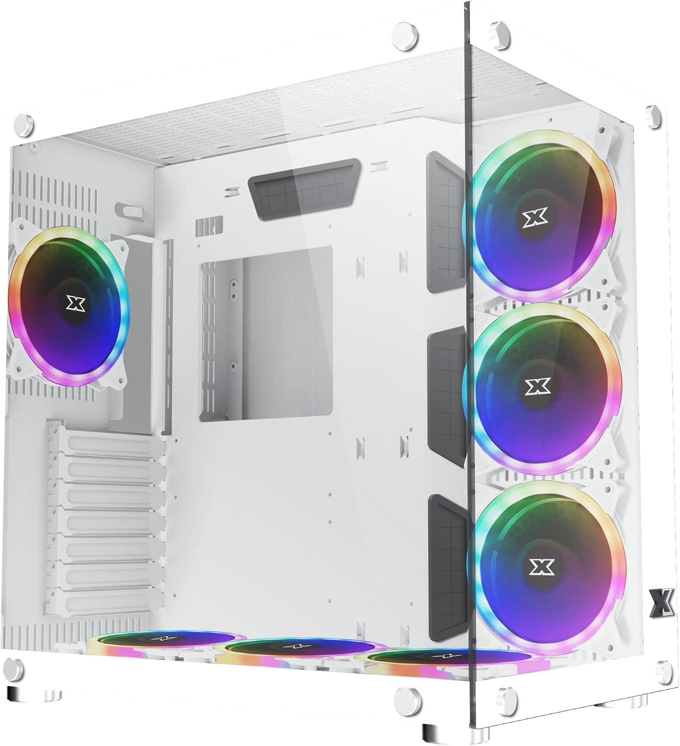 XIGMATEK Aquarius Plus -RGB -Tempered Glass ATX Case Brand: Xigmatek Part #: EN46430