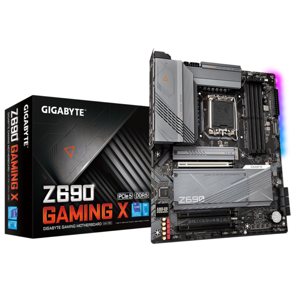 Intel® Z690 GAMING Motherboard with 16*+1+2 Twin Hybrid Phases Digital Power Design, DDR5 XTREME MEMORY Design, PCIe 5.0 Design, Fully Covered Thermal Design, 4 x PCIe 4.0 M.2 with Enlarged Thermal Guard, 2.5GbE LAN, 120dB Hi-Res Audio with WIMA, Rear USB 3.2 Gen2x2 TYPE-C®, RGB FUSION 2.0, Q-Flash Plus​