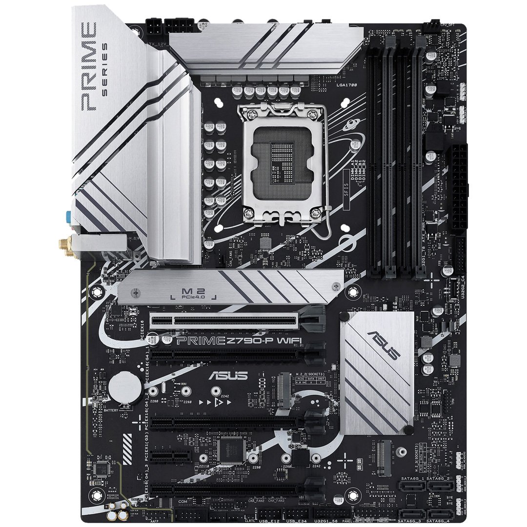 ASUS Prime Z790-P WiFi D4 LGA 1700(Intel® 12th&13th Gen) ATX Motherboard (PCIe 5.0,DDR4,14+1DrMOS,3X M.2,WiFi 6, Bluetooth v5.2,2.5Gb LAN, Front Panel USB 3.2 Gen 2 USB Type-C®, Thunderbolt™ 4/USB4)