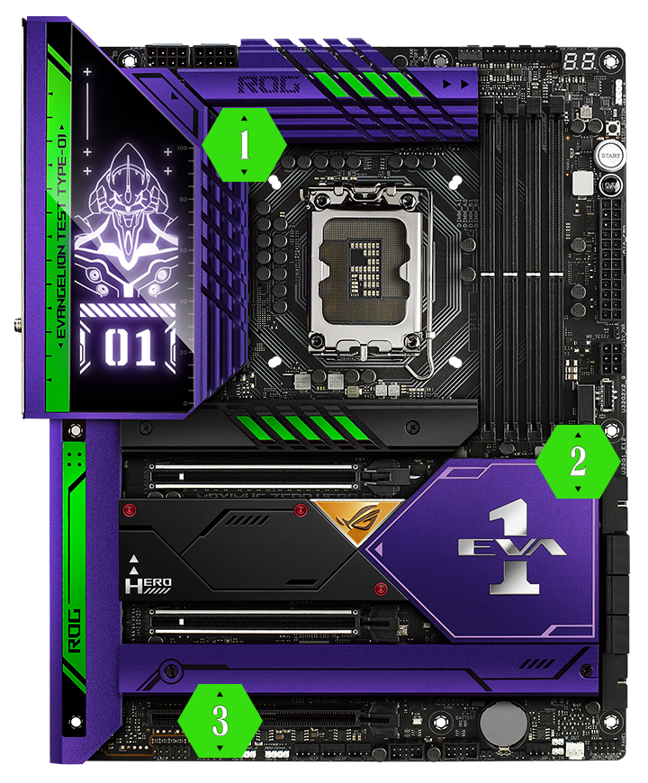 ASUS ROG MAXIMUS Z690 HERO EVA Edition DDR5 ATX Motherboard - Image 2
